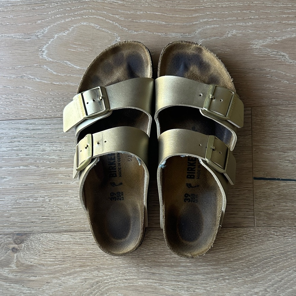 Birkenstock Metallic Gold Sandals
